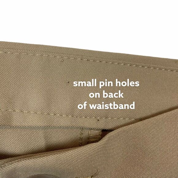 Haggar Chino Shorts Men's Khaki Cool 18 Pro Gabardine Flat Front Casual sz 52 W - Picture 4 of 16